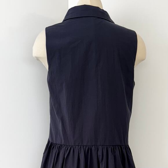 MAYE Corinne Shirt Dress Midi Button-Down in French Navy S NWOT - Picture 9 of 12